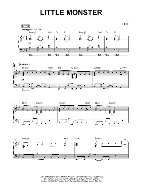 Little monster - ILLIT (Piano)