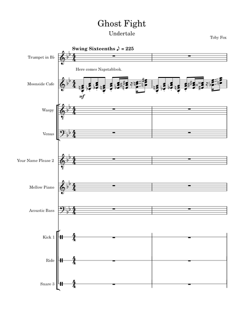 Undertale OST 010 - Ghost Fight [Accurate Transcription]