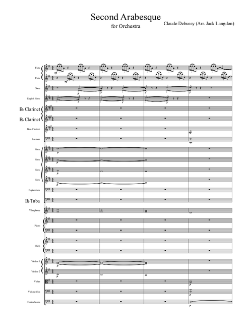 Second Arabesque for Orchestra
