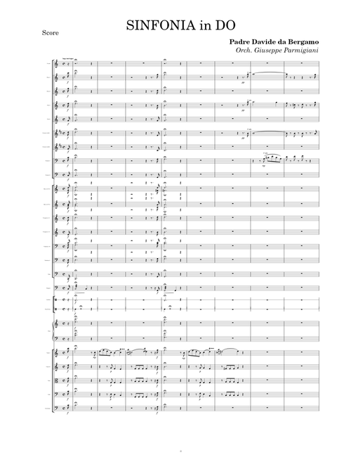 Sinfonia in DO (2) – Padre Davide da Bergamo (Orchestra)