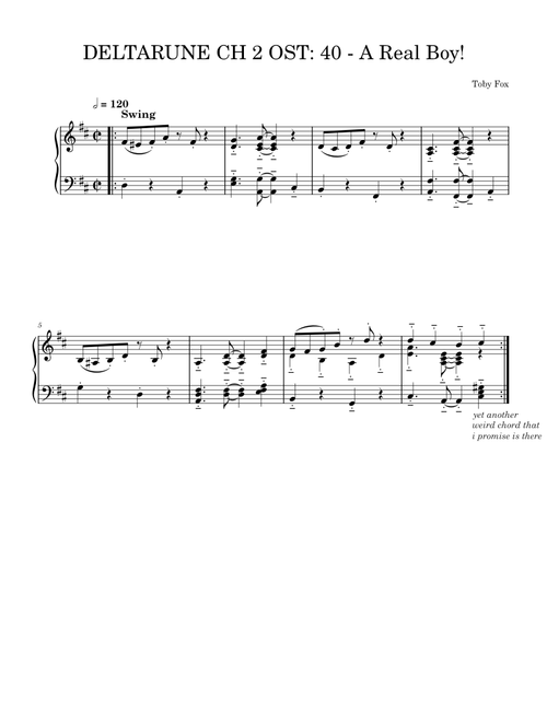 DELTARUNE CH 2 OST: 40 - A Real Boy!