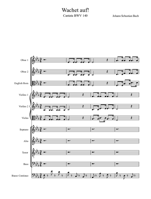 BWV 140 (Wachet auf) by J.S. Bach