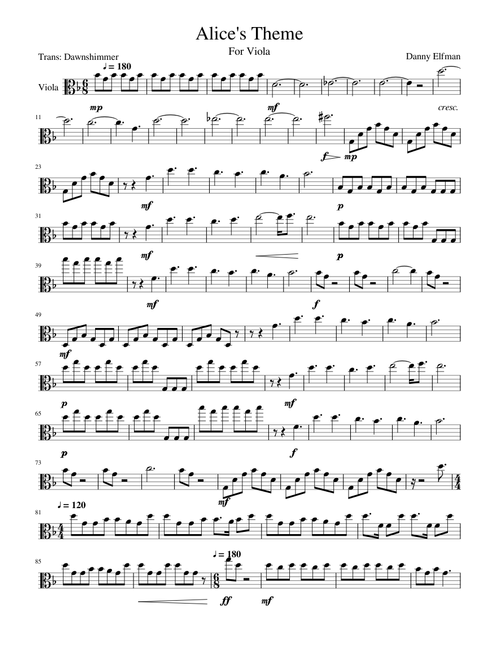 Alice's Theme