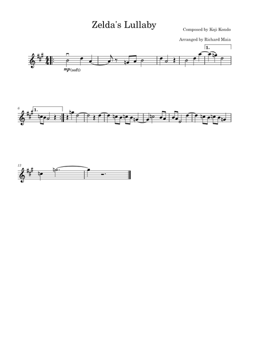 Zelda's Lullaby – Koji Kondo Zelda's_lullaby