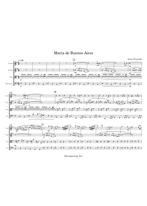 Maria de Buenos Aires - Astor Piazzolla Sheet Music with Chords