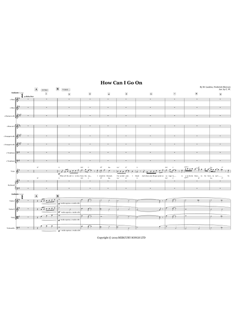 Guide Me Home - How Can I Go On - Score Only (Arr. C.W.) - Gabriele Baldocci (Large Ensemble)