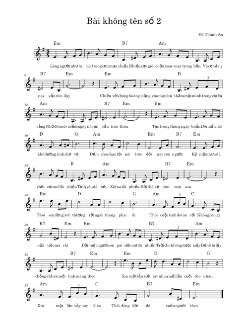 Bài không tên số 2