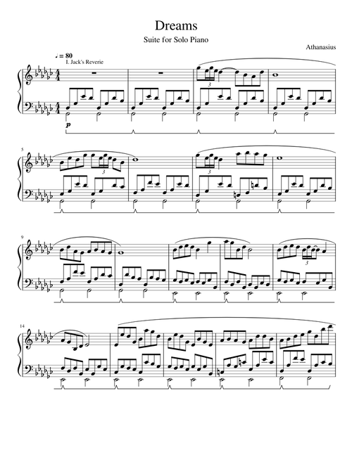 Dreams (Suite for Solo Piano)