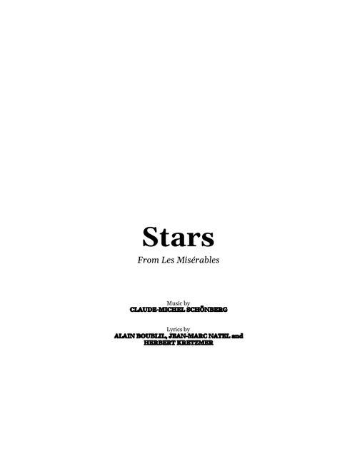 Stars – Les Misérables
