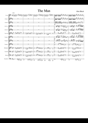 The man  Aloe Blacc Sheet Music for Trombone, Tuba, Flute, Oboe & more  instruments (Mixed Ensemble) | MuseScore.com