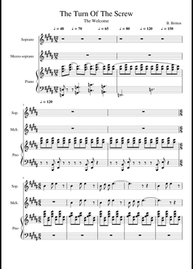 The Turn of the Screw 楽譜 Free The Turn Of The Screw by Benjamin Britten sheet music