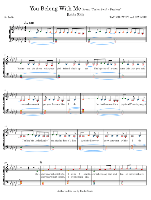 You Belong With Me - Taylor Swift
