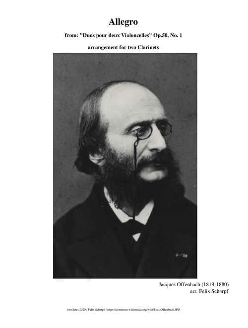 Offenbach, Jacques - Duo for Clarinets from Op. 50, No. 1