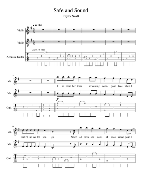 Safe & Sound – Taylor Swift