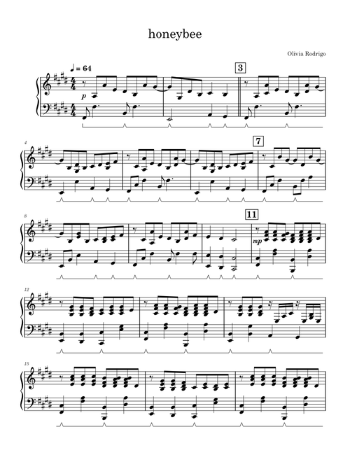 'honeybee' - Olivia Rodrigo