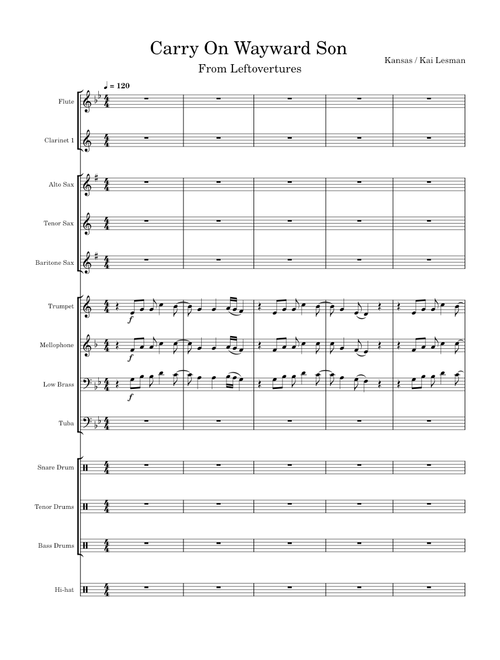 Carry On My Wayward Son – Kansas Carry On Wayward Son – Kansas (marching band)