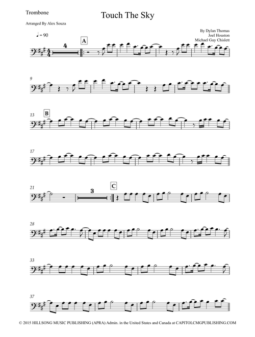 Touch The Sky (Arr. Alex Souza) - Hillsong United (Trombone Solo)