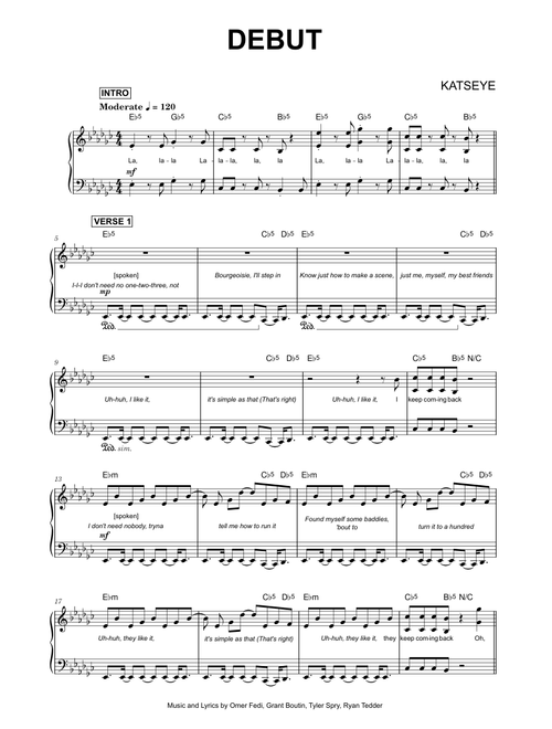 Debut - KATSEYE (Piano)