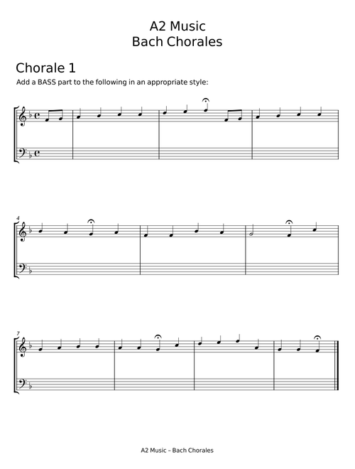 A2 Music - Bach