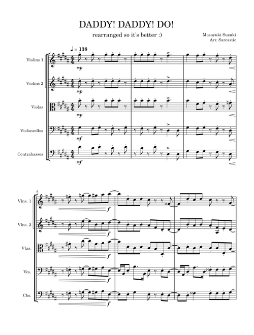 DADDY! DADDY! DO! – Masayuki Suzuki for String Orchestra