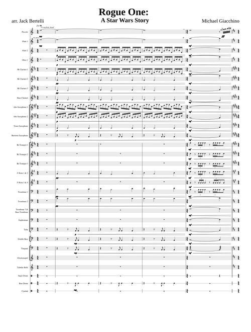 Rogue One: A Star Wars Story for Concert Band [Level 3.5]