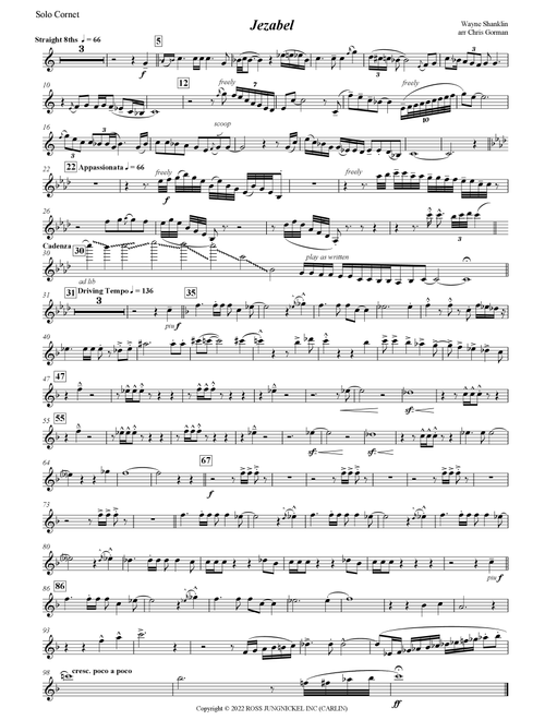 Jezabel (Arr. Chris Gorman) - Wayne Shanklin (Brass Band)