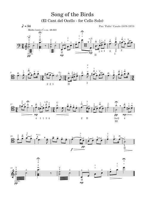 Song of the Birds in A minor