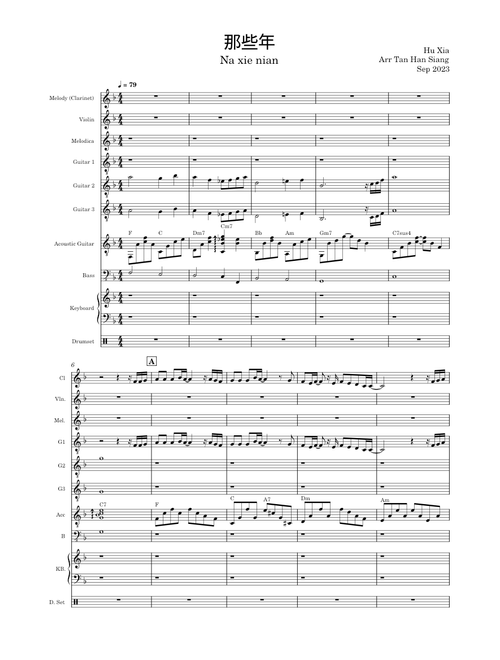Na xie nian 那些年 – Hu Xia (胡夏)
