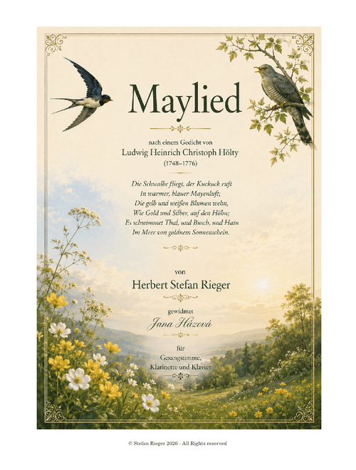 Maylied (Die Schwalbe ruft) von Herbert Stefan Rieger_202605024