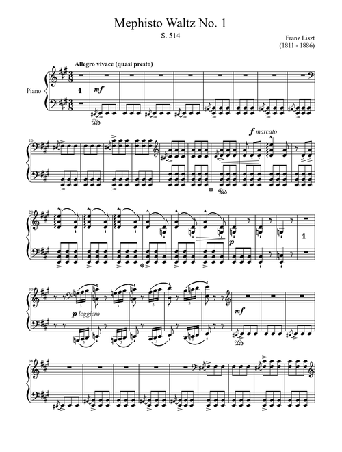 Mephisto Waltz No. 1 S. 514