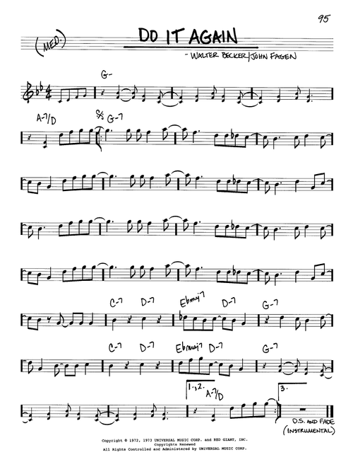 Do It Again - Steely Dan (Real Book - Melody-Chords)