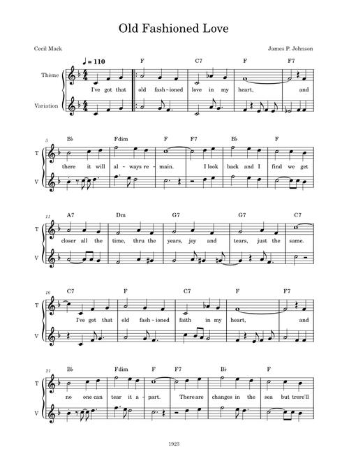 Old Fashioned Love – CECIL MACK & JIMMY JOHNSON Old fashioned love
