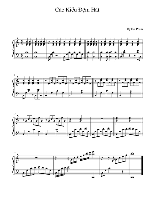 Các Kiểu Đệm Hát