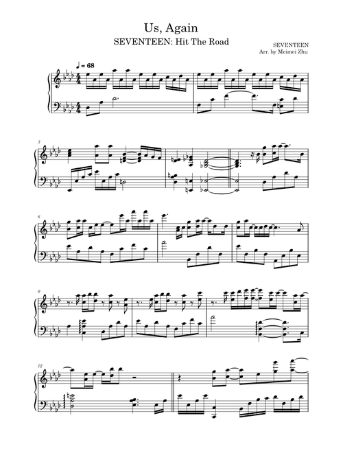 SEVENTEEN sheet music by dustofstarz | Play, print, and