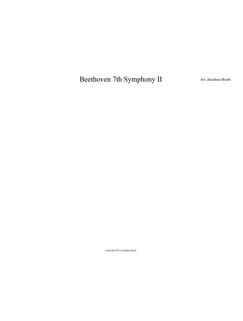 Beethoven 7th Symphony II - Chorus and Brass