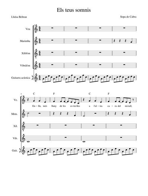 Els teus somnis - Sopa de Cabra