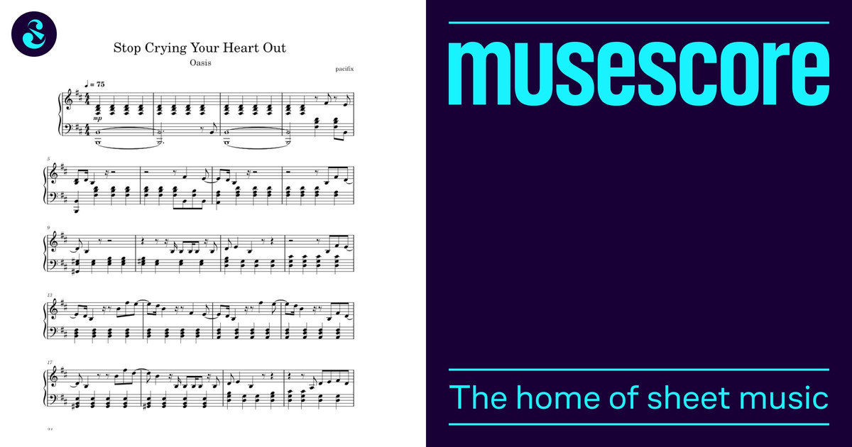 Stop Crying Your Heart Out – Oasis Sheet music for Piano Stop Crying Your Heart Out – Oasis Sheet music for Piano