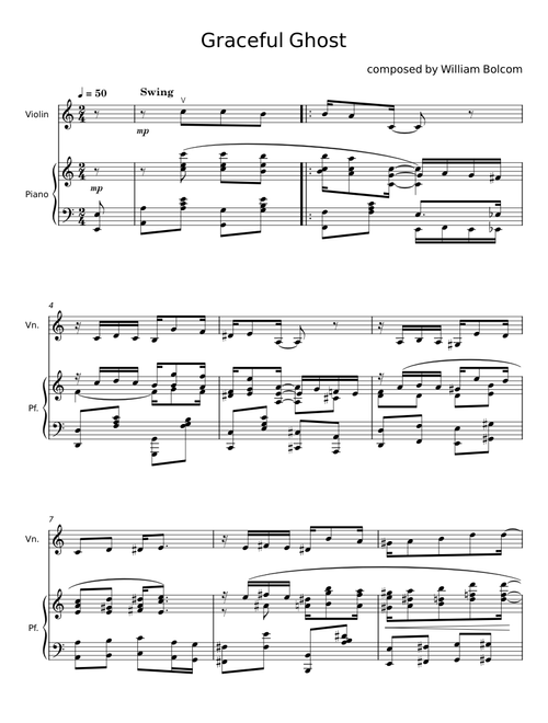 Graceful Ghost Solo Violin