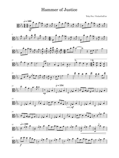 Hammer of Justice Viola Solo - Deltarune Chapter 3+4 – Toby Fox