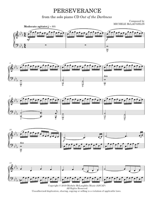 Perseverance - Michele McLaughlin (Piano Solo)