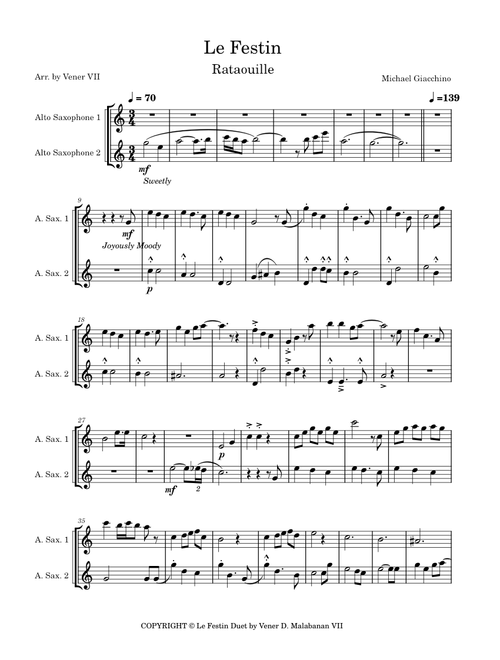 Le Festin – Michael Giacchino