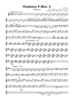 Sinfonia 9 – Antonín Dvořák Sheet Music for Strings group (Solo