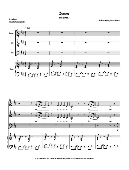 Someday (Arr. Wesley Berig) - Paula Winger, Dustin Burnett (Choral, SAB)