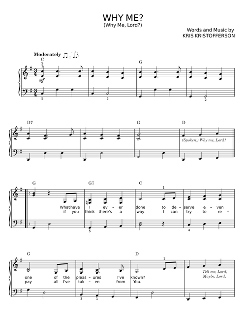 Why me lord - Kris Kristofferson