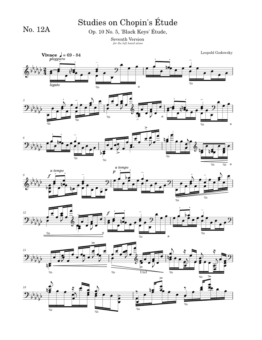 Study No. 12a on Chopin's Étude (Op. 10 No. 5) – Leopold