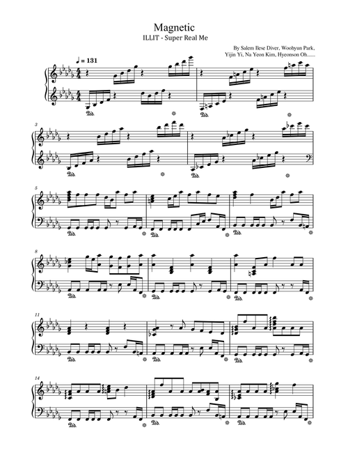 Magnetic (Arr. poon) - ILLIT (Piano Solo)