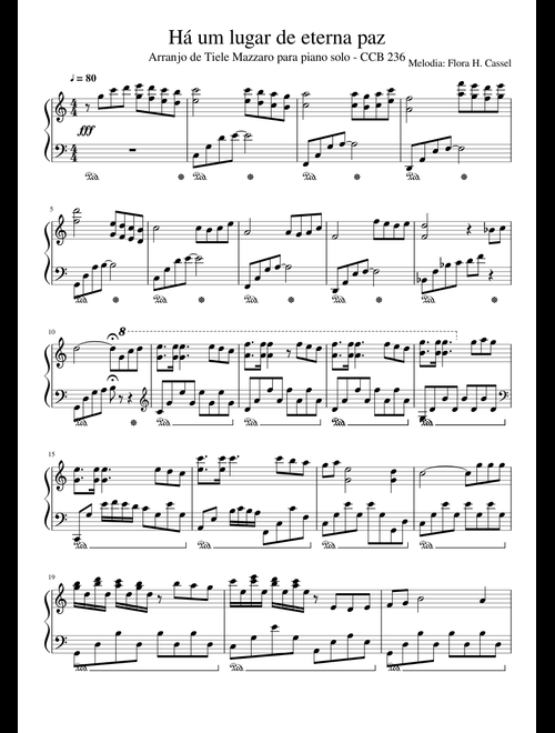 Piano CCB sheet music by anacarolinear | Play, print, and download