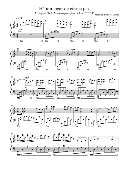 Piano CCB sheet music by anacarolinear | Play, print, and download