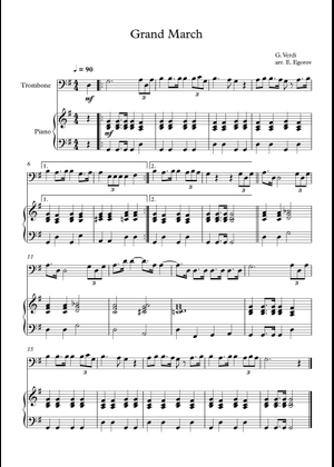Play Official version of Grand March from Aida Sheet Music by
