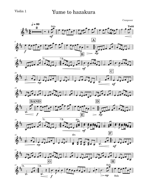 Yume to Hazakura-Violin_1